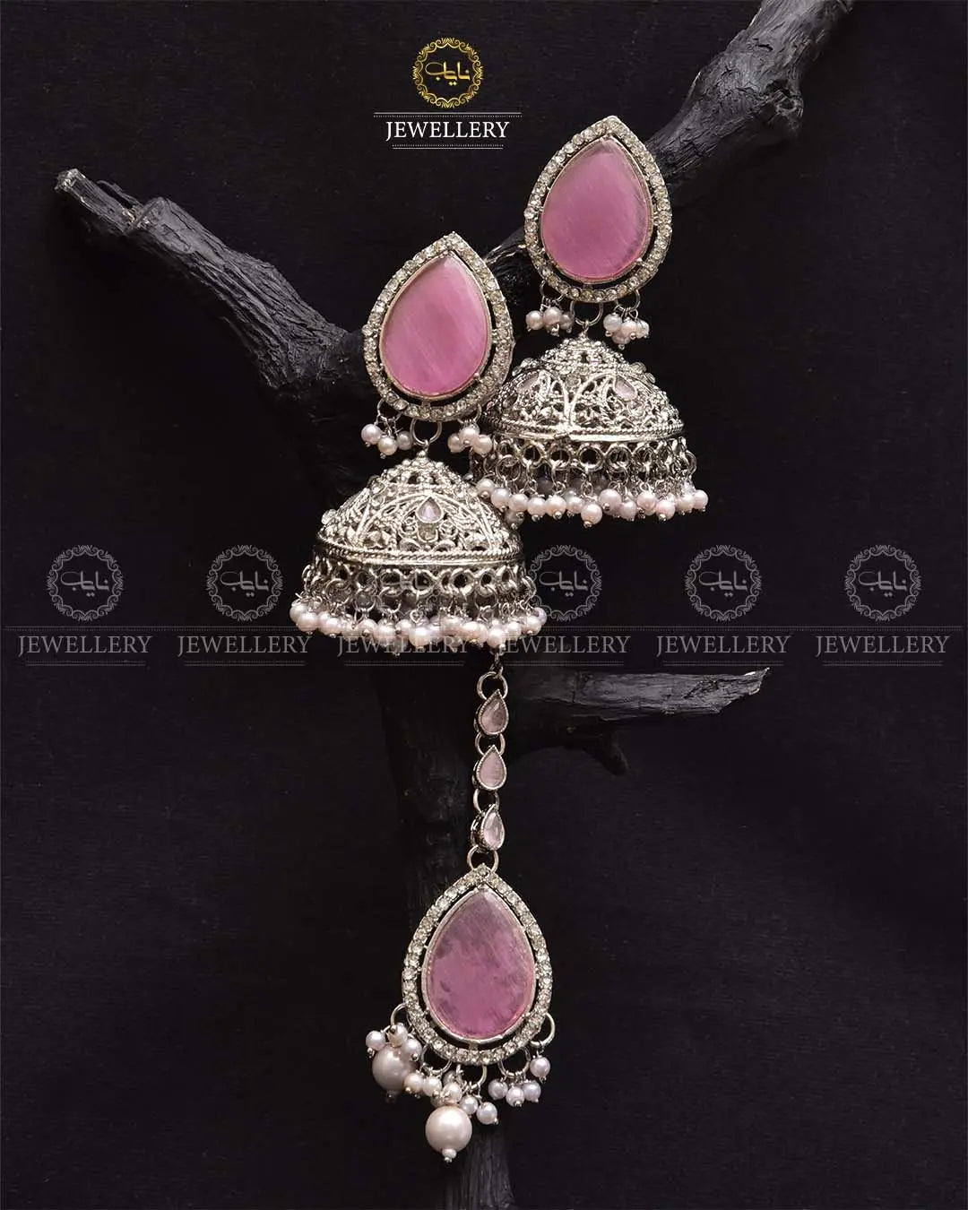 Turkish Jhumka Tika set-2280 Nayab Jewellery