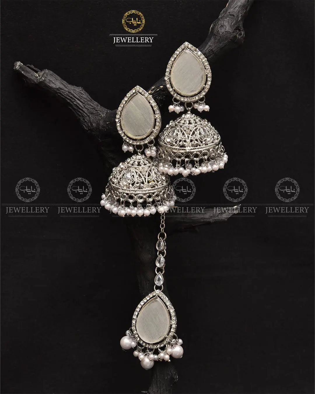 Turkish Jhumka Tika set-2280 Nayab Jewellery