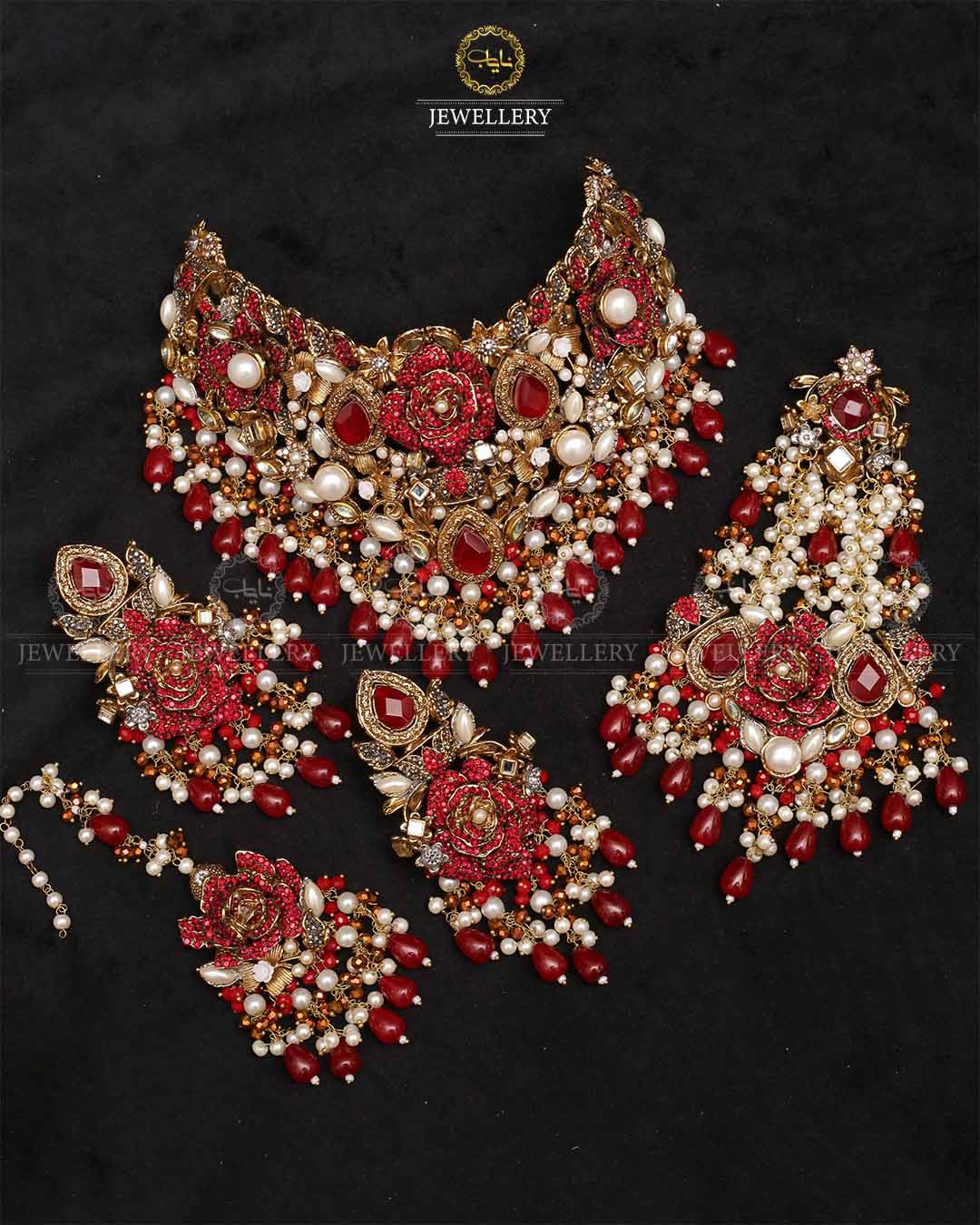 Turkish Johar Collar Bridal set-2348 Nayab Jewellery