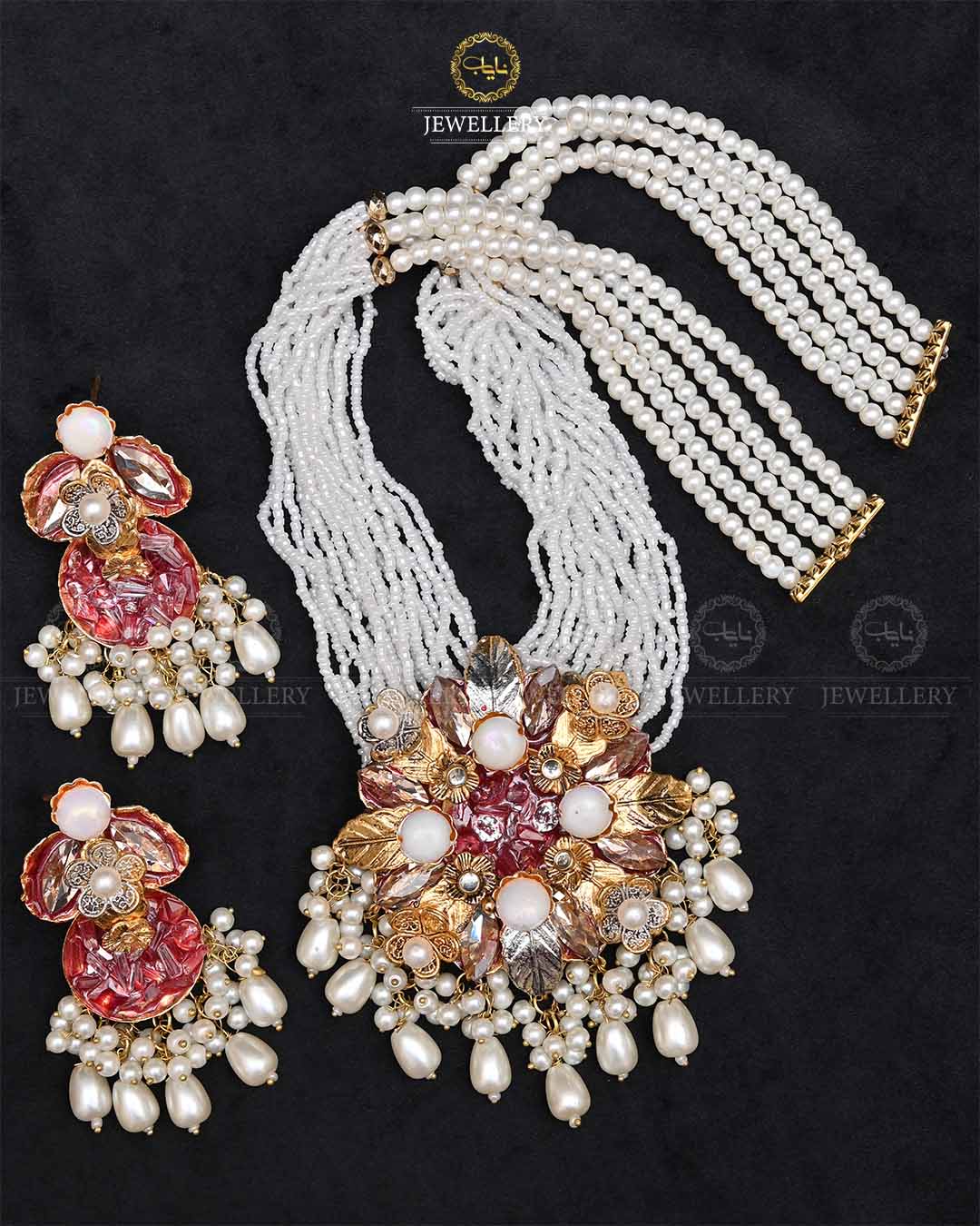 Turkish Meena Mala set-2261 Nayab Jewellery