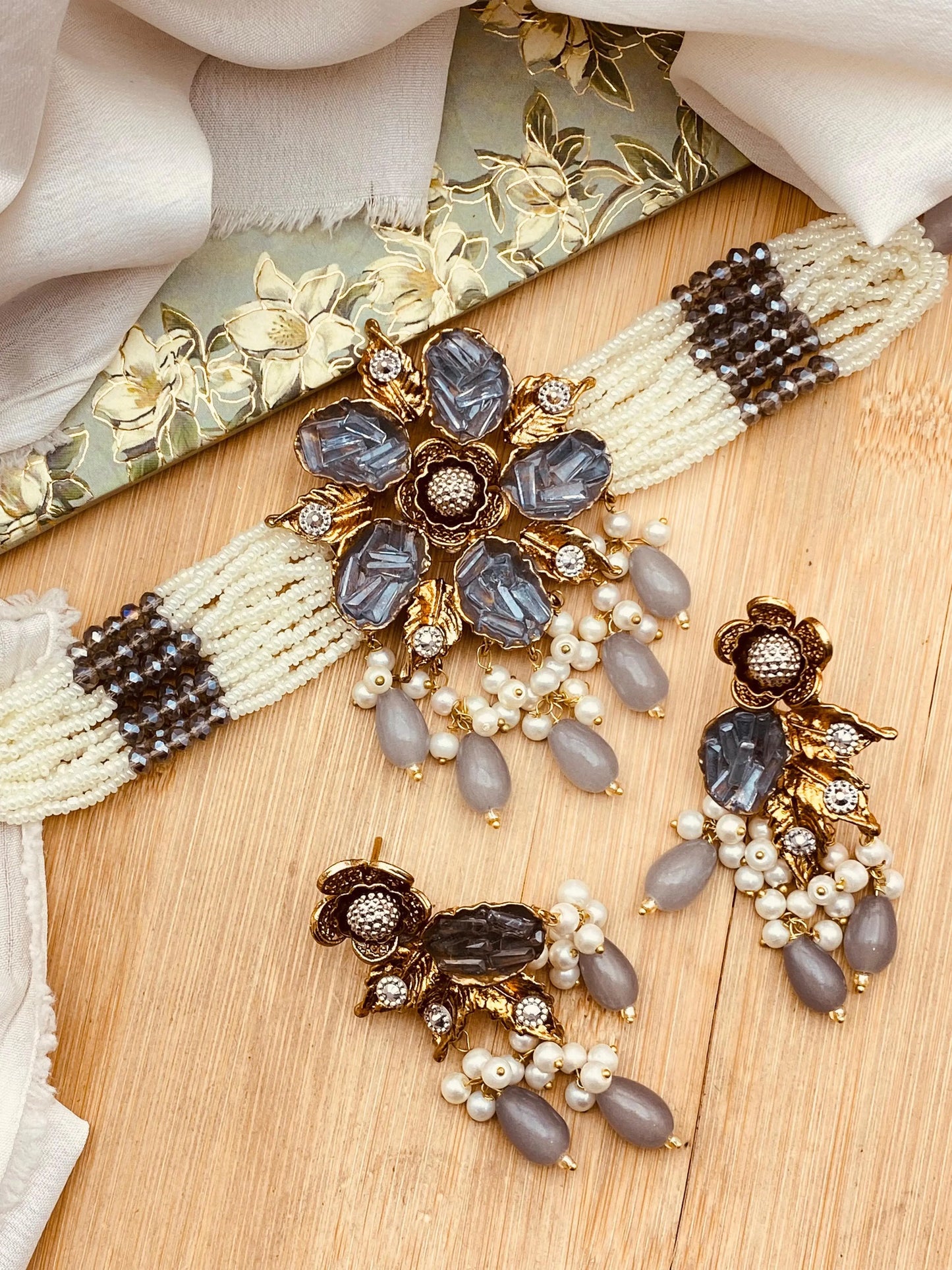 Turkish Mercery Chokar set-2382 Nayab Jewellery