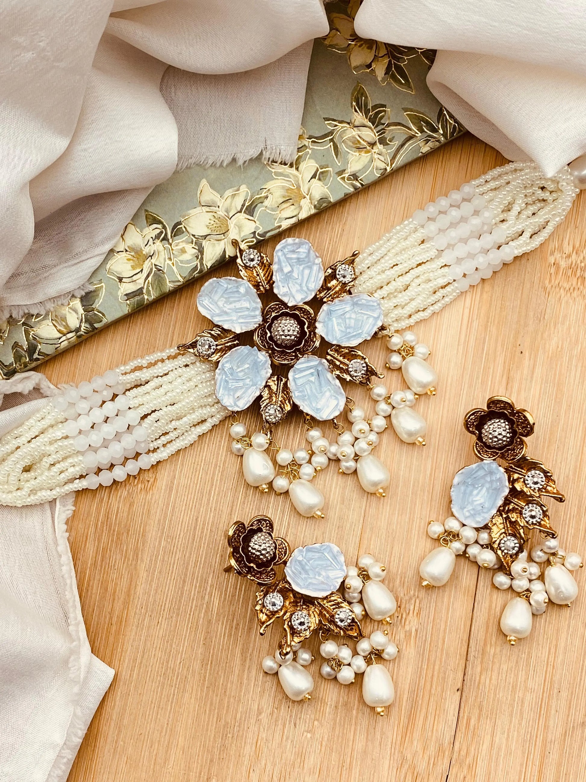 Turkish Mercery Chokar set-2382 Nayab Jewellery