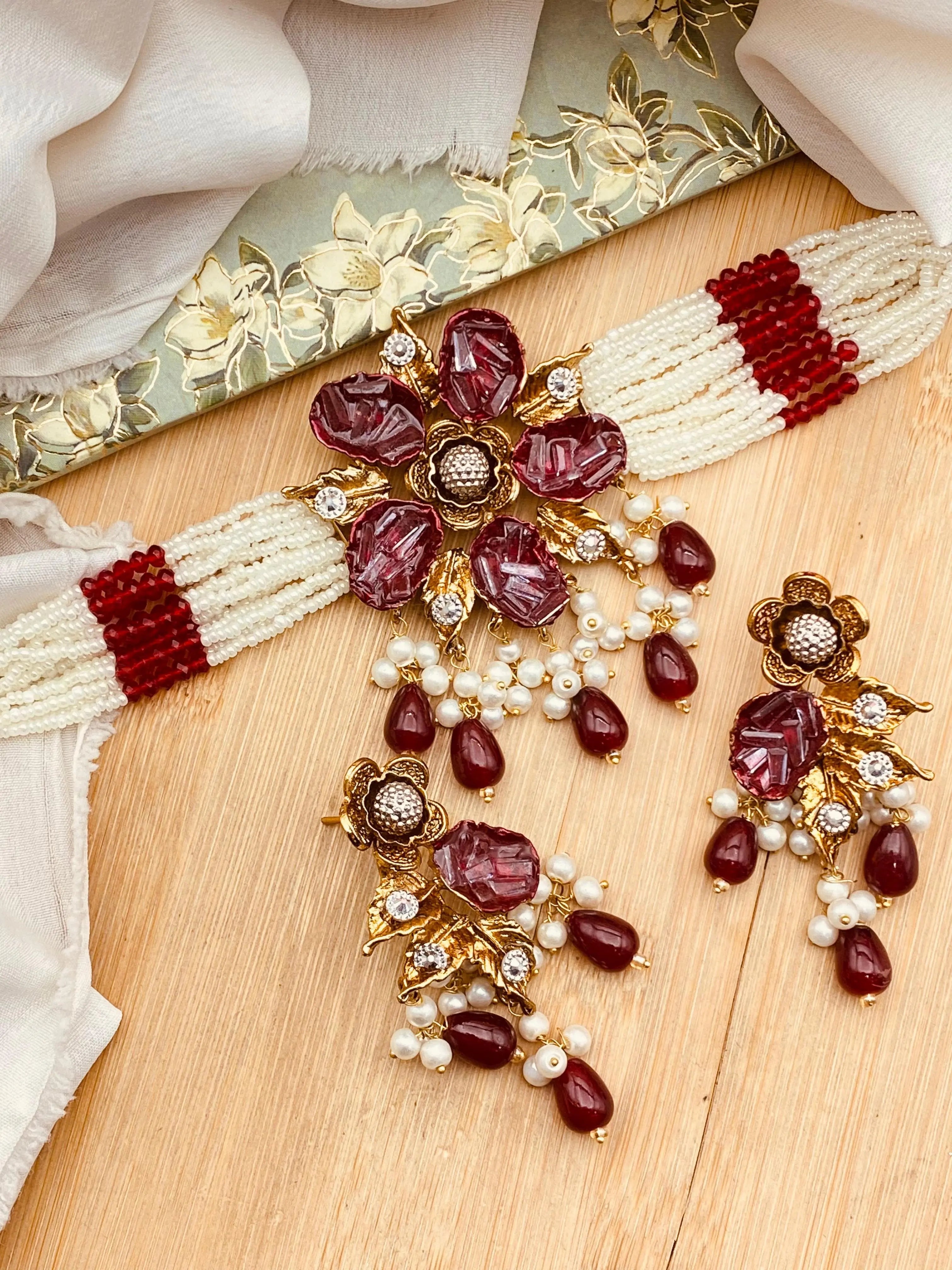 Turkish Mercery Chokar set-2382 Nayab Jewellery