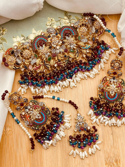 Turkish Mercery Chokar set-2382 (Copy) Nayab Jewellery