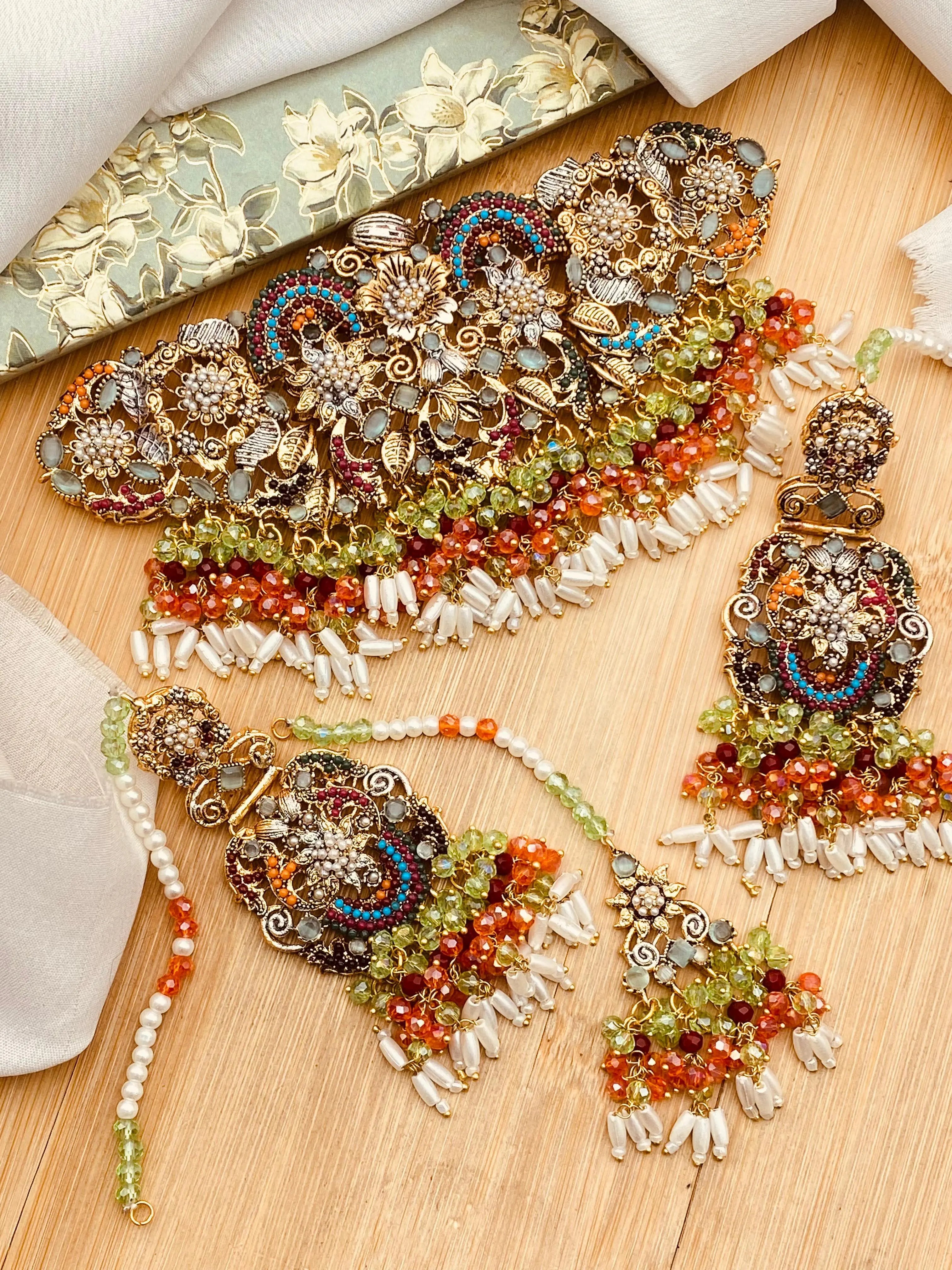 Turkish Mercery Chokar set-2382 (Copy) Nayab Jewellery