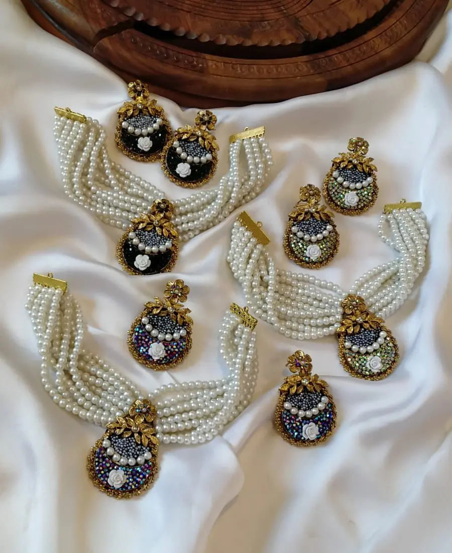 Turkish Stylish Chokar set-2243 Nayab Jewellery