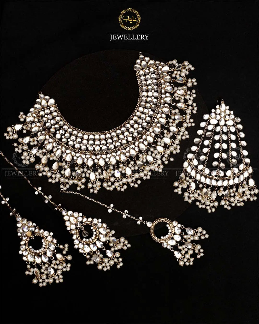 Uncut kundan Bridal set -2128 Nayab Jewellery