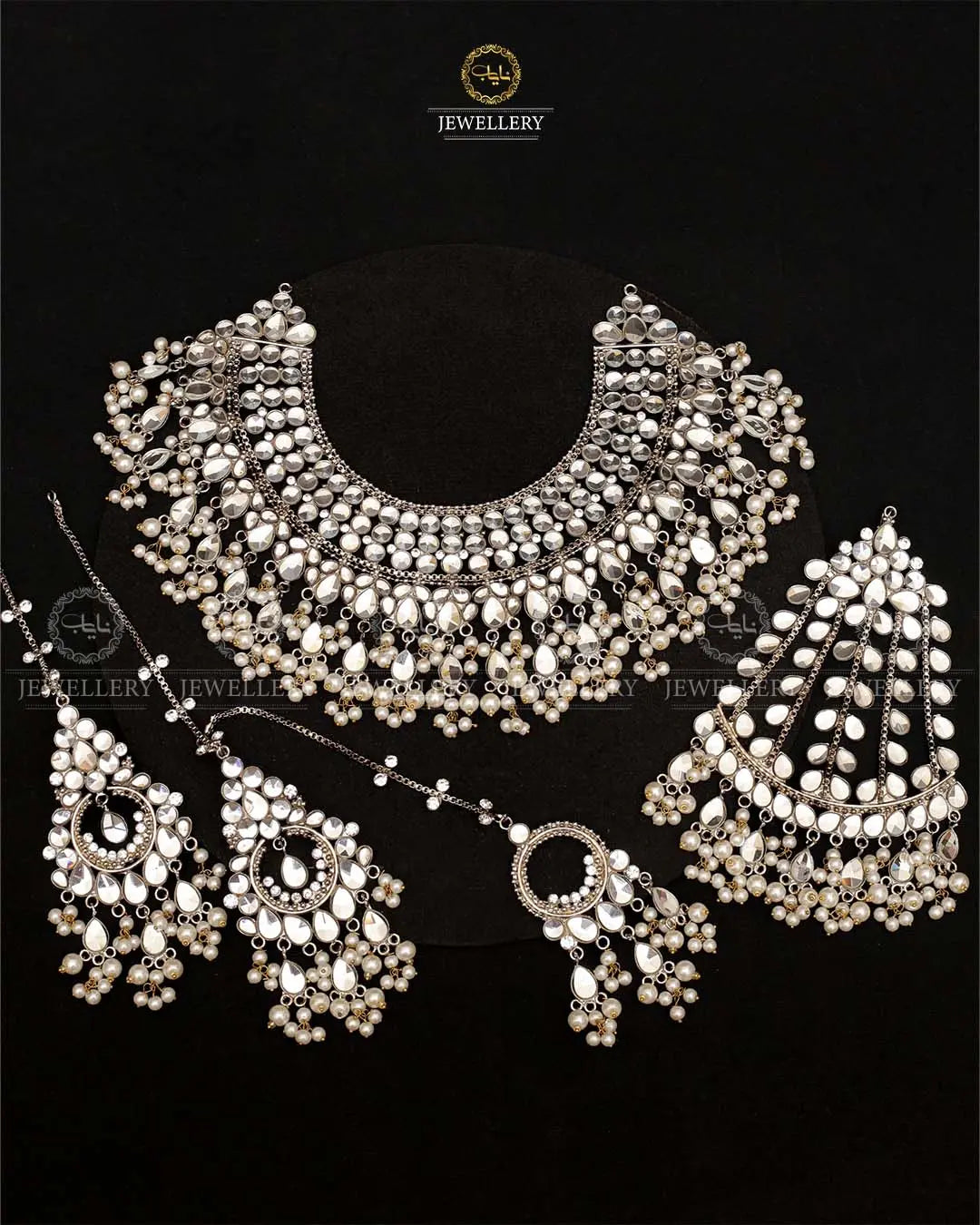 Kundan Bridal Jewellery Uncut Kundan Set ZEVAR Premium Quality