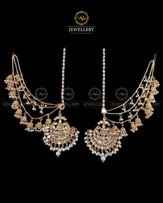Bahubali Kundan Shahara Earrings -2897