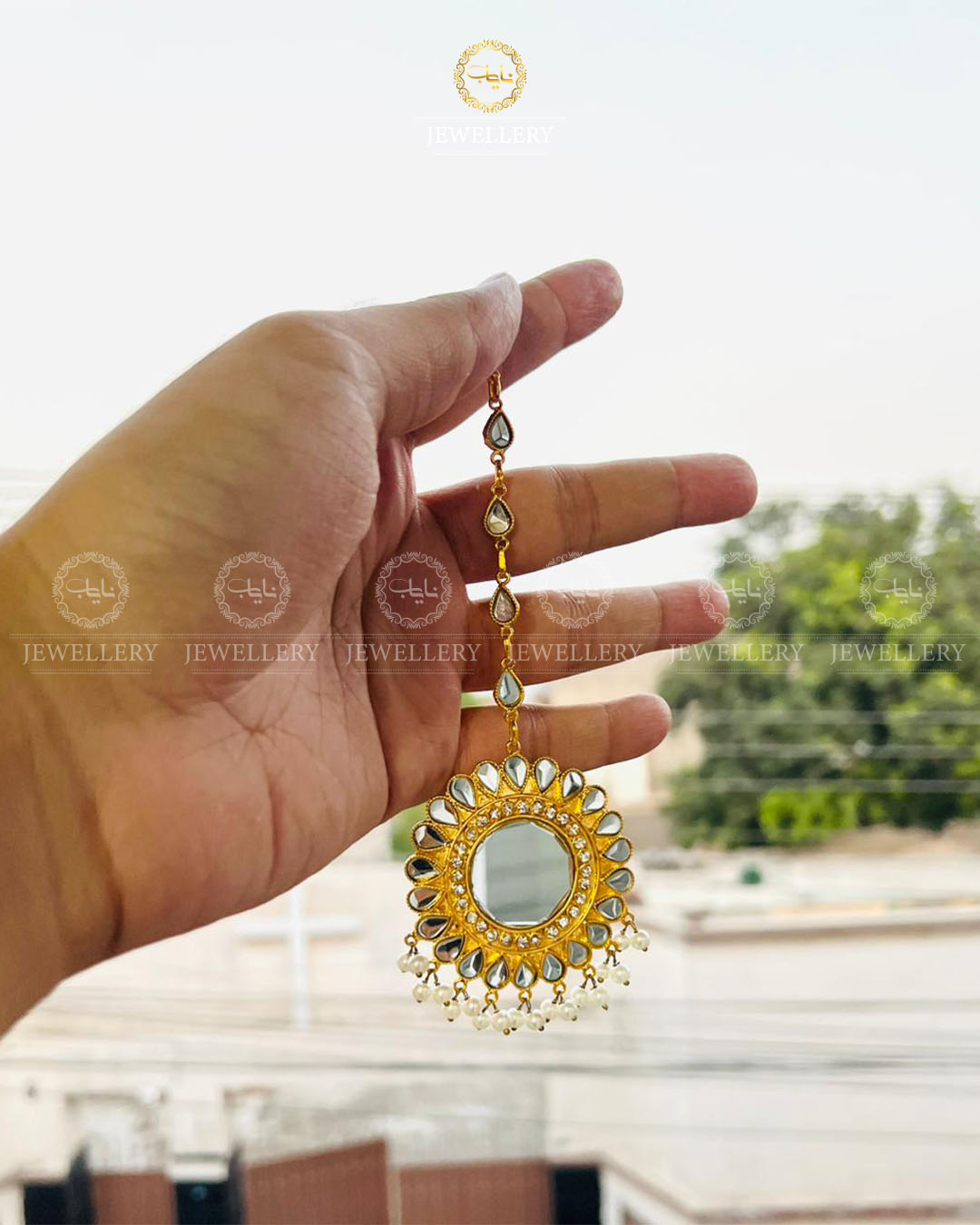 Manjoos Locket combi set with Mala-2624 (Copy) Nayab Jewellery