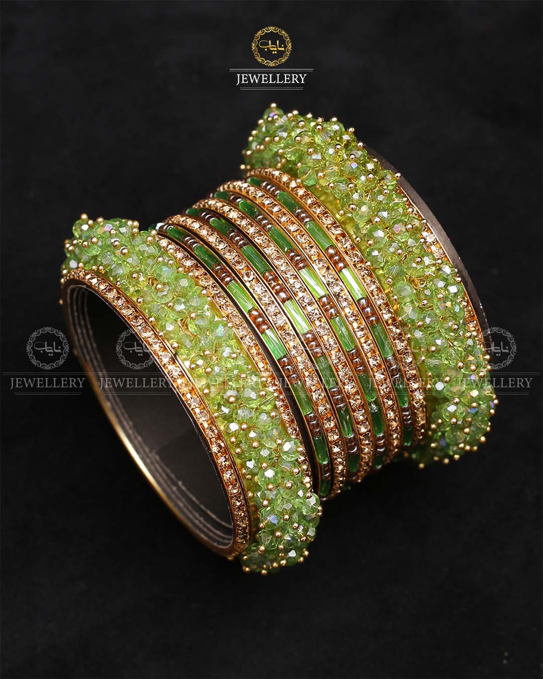 Hand made Bridal 8 pcs bangles set-2404