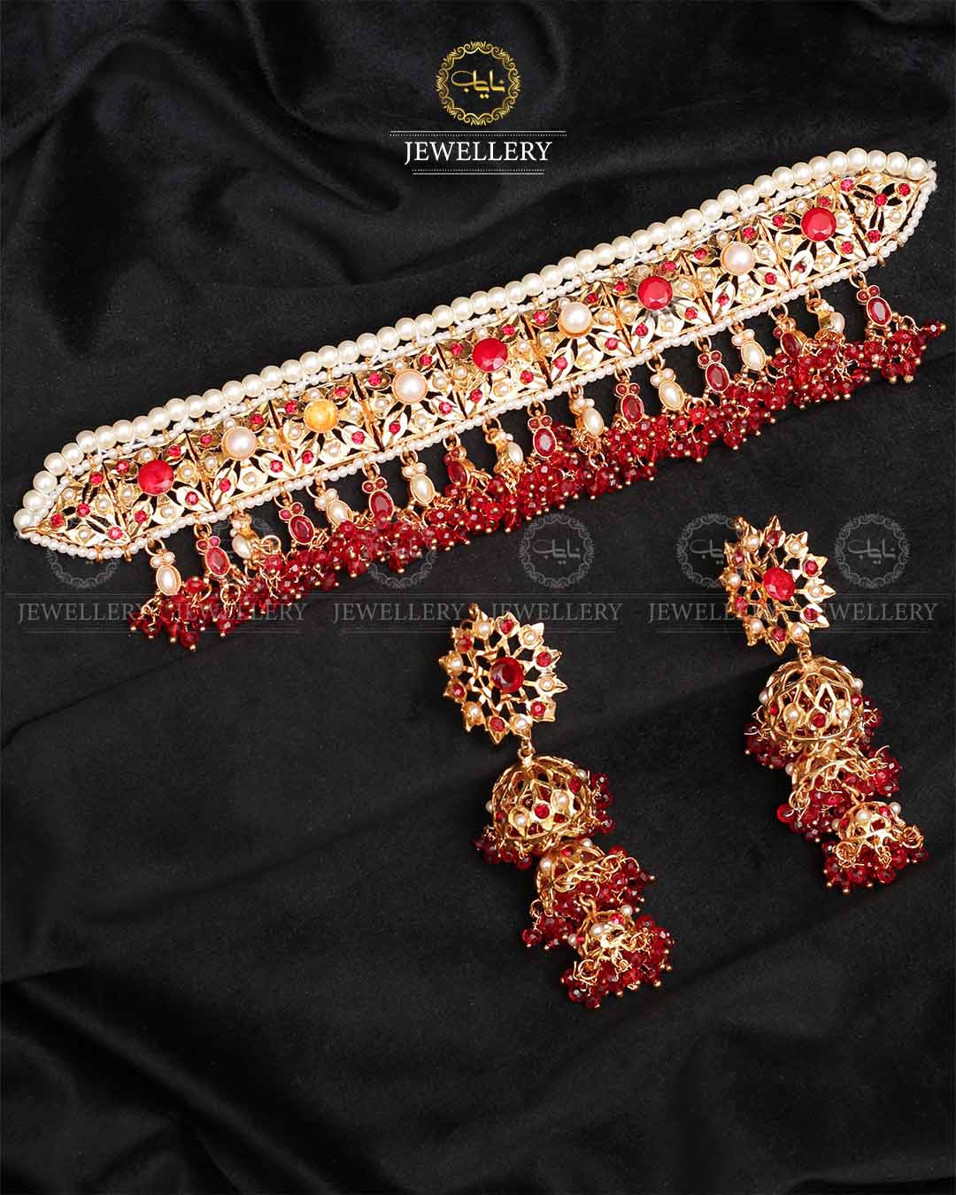 Hyedrabadi Chokar set With jhumki-2387