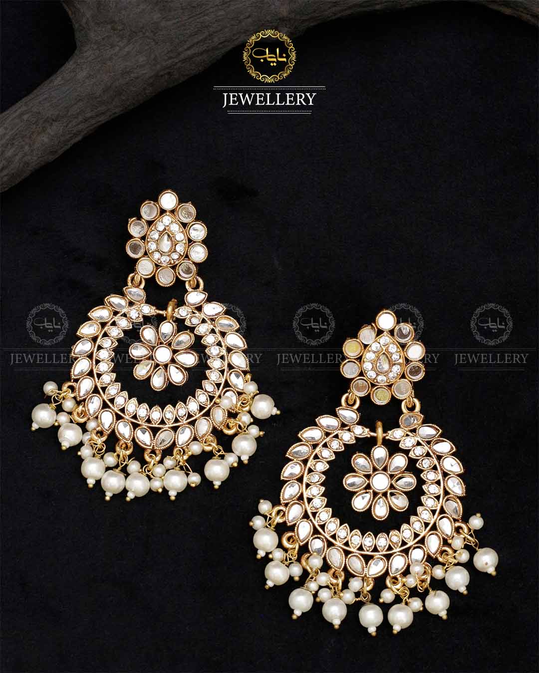 Leena Kundan Baali Tika set E-3037