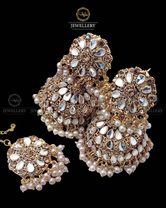 Kundan Jhumka Tika NJ-1480 Nayab Jewellery