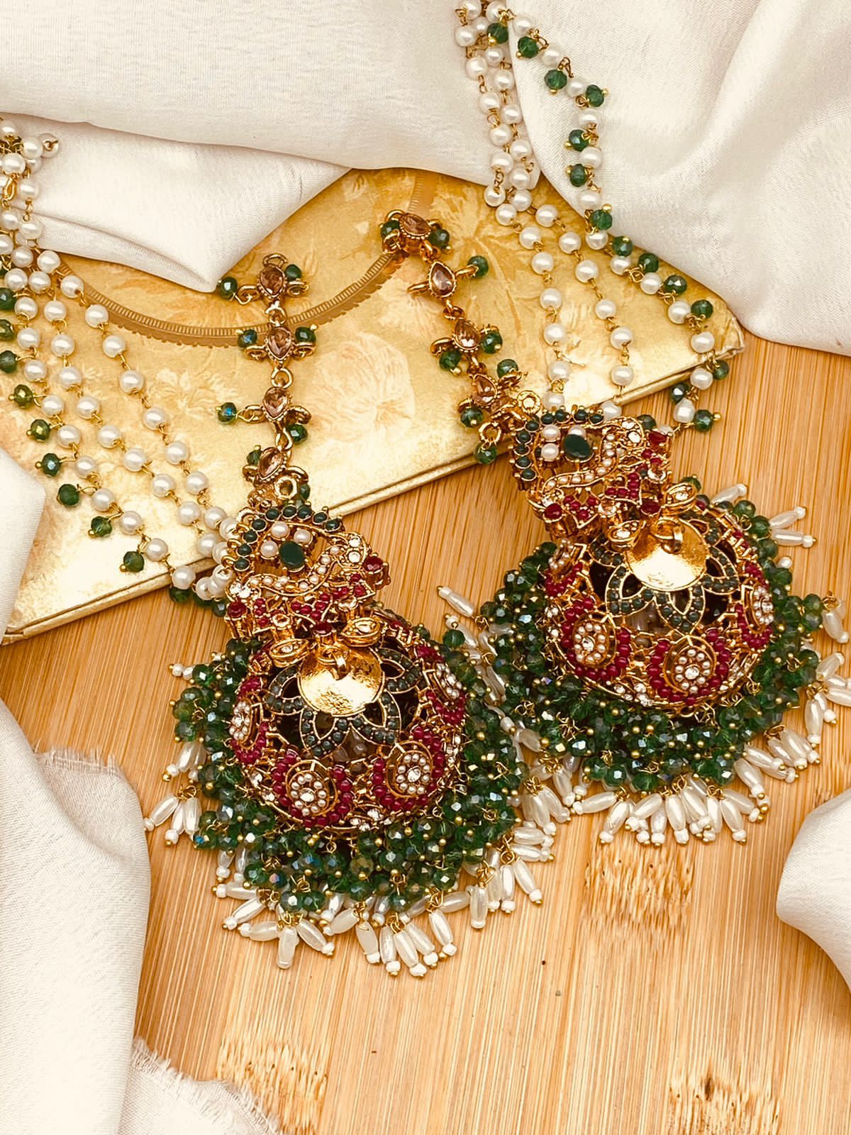 Buy earrings oxidised aesthetic stylish indian ethnic pakistani chandelier
