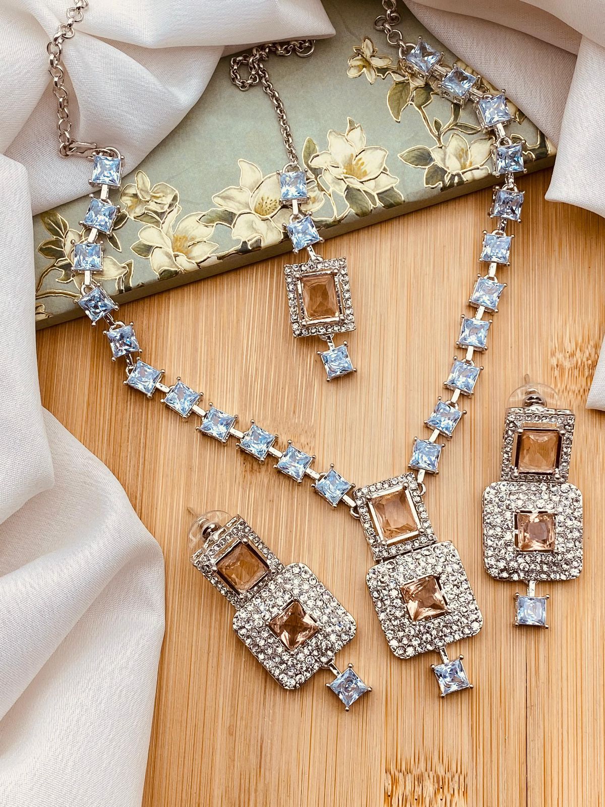 Zarcon Necklace set -1935-Silver