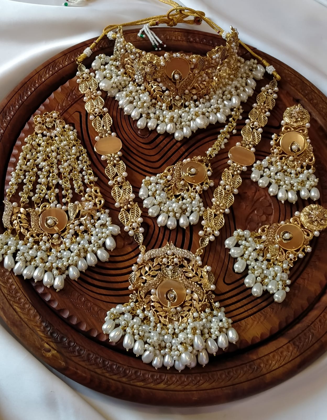 Designer Hand Made 6 pcs Bridal set-2074