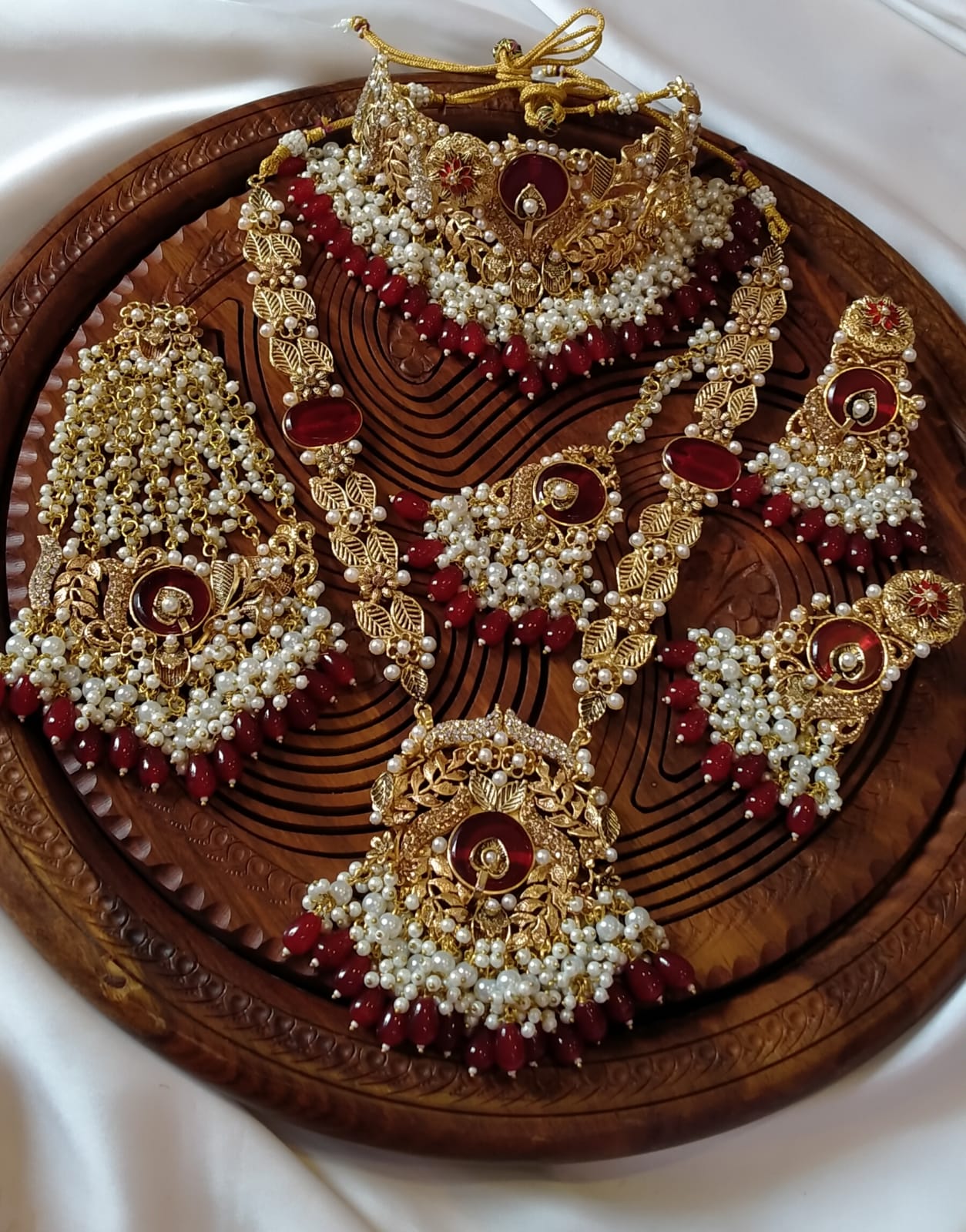 Designer Hand Made 6 pcs Bridal set-2074