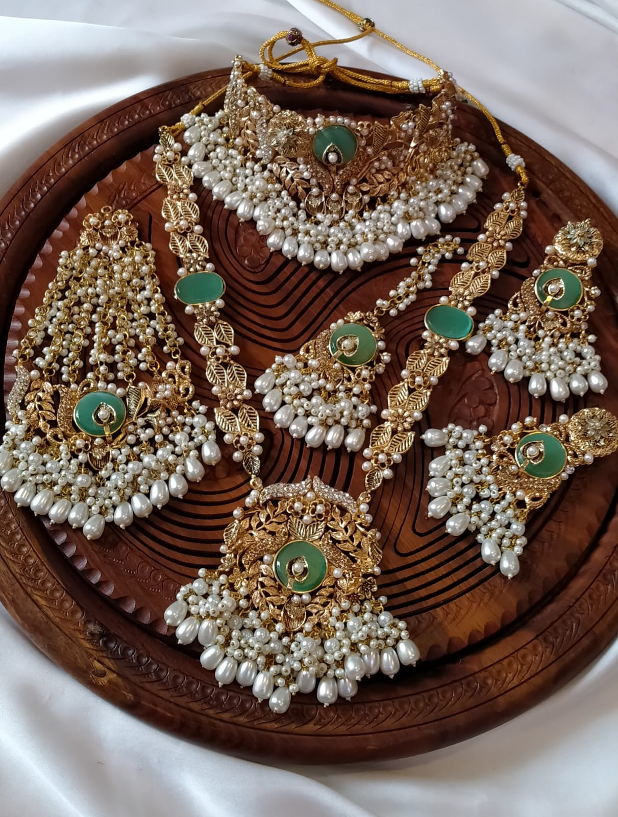 Designer Hand Made 6 pcs Bridal set-2074