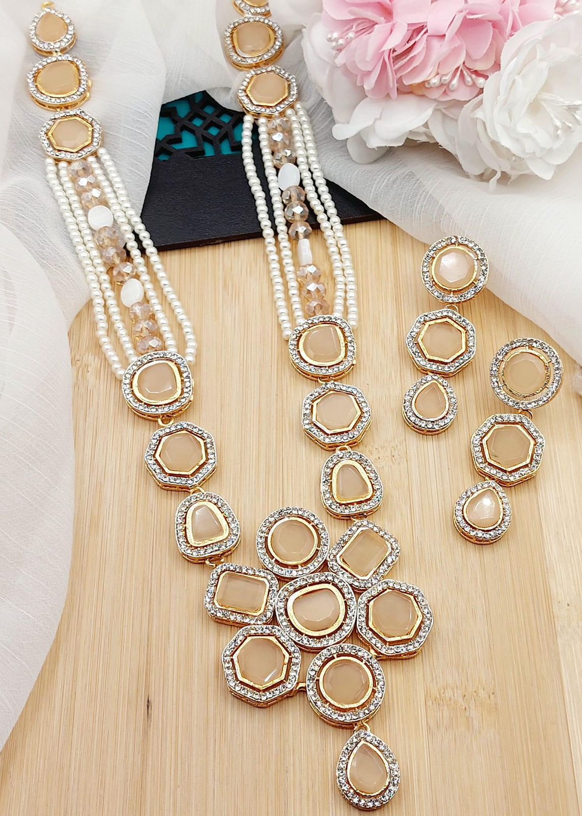 Turkish Uncut kundan Mala set-2186