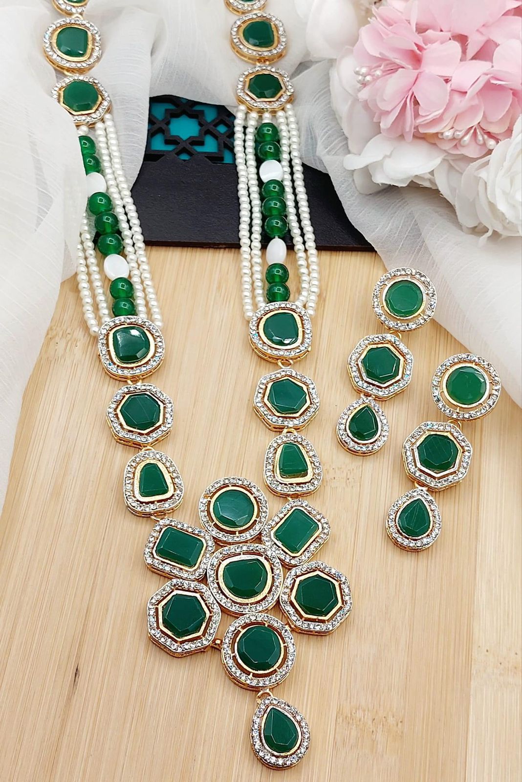 Turkish Uncut kundan Mala set-2186