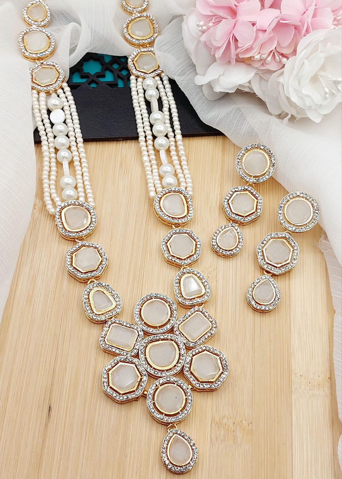 Turkish Uncut kundan Mala set-2186