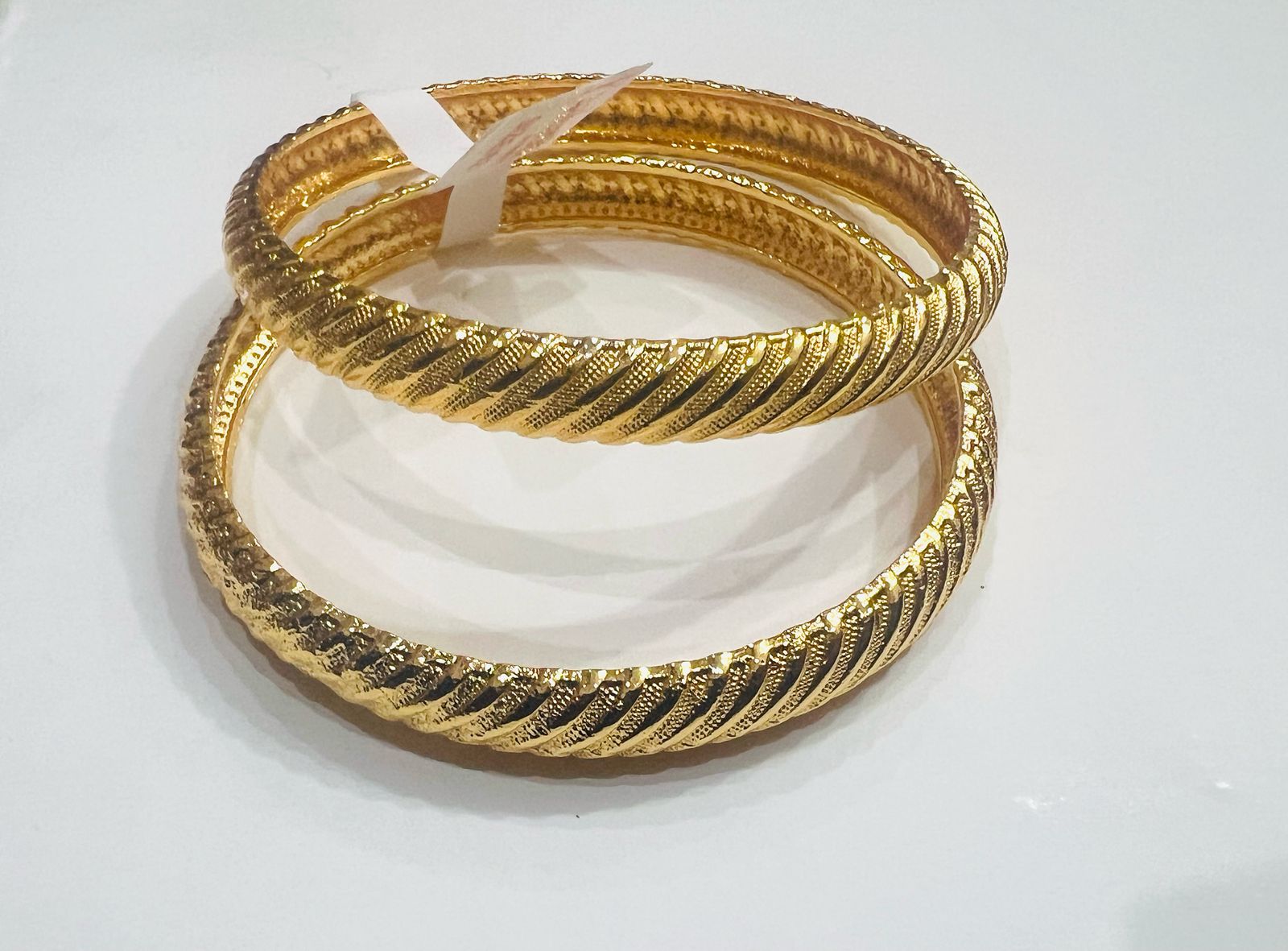 China Gold Bangles (pair)-2419