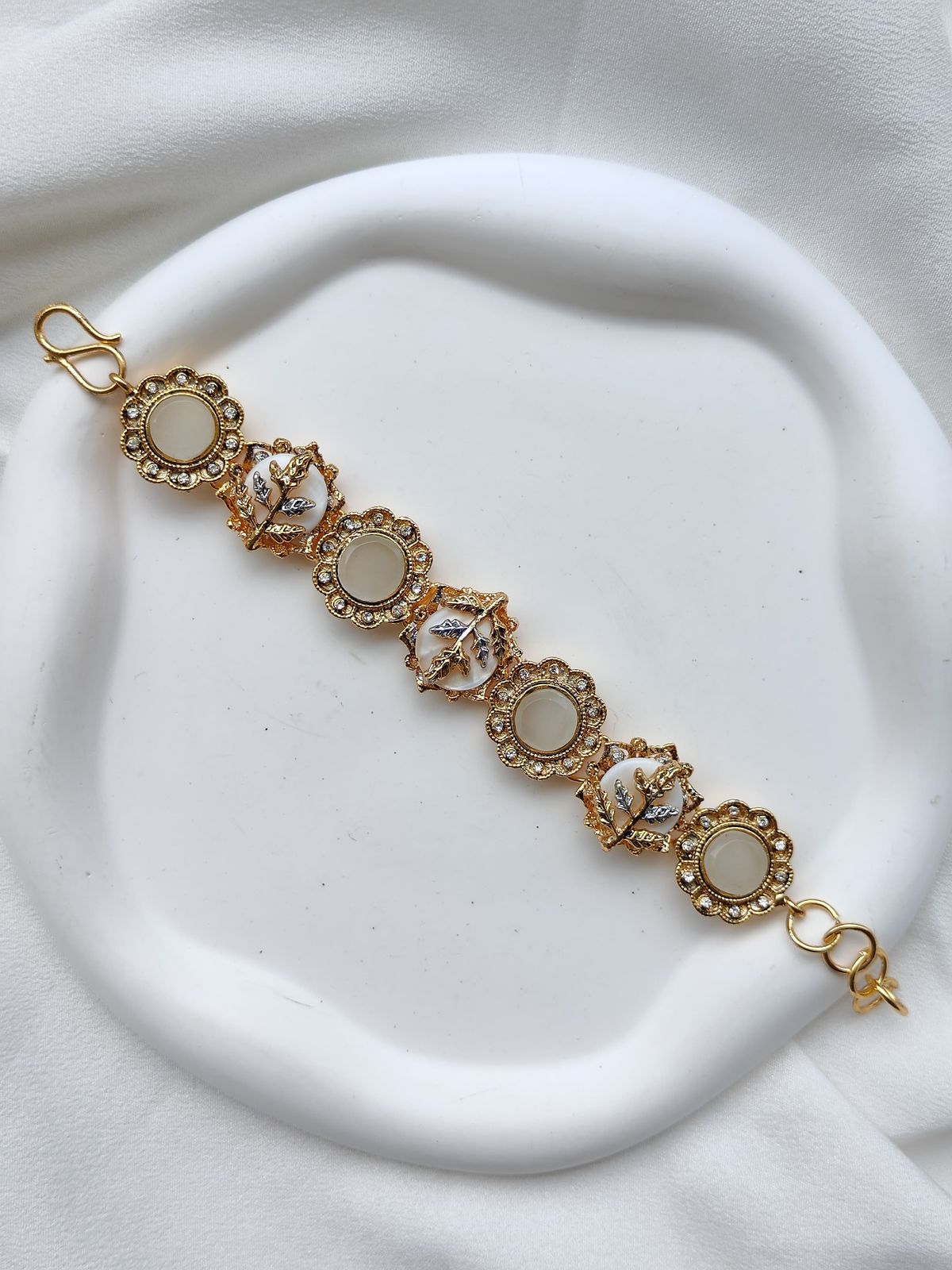 Diamond Cut Stone with Seap Turkish Bracelet-2435