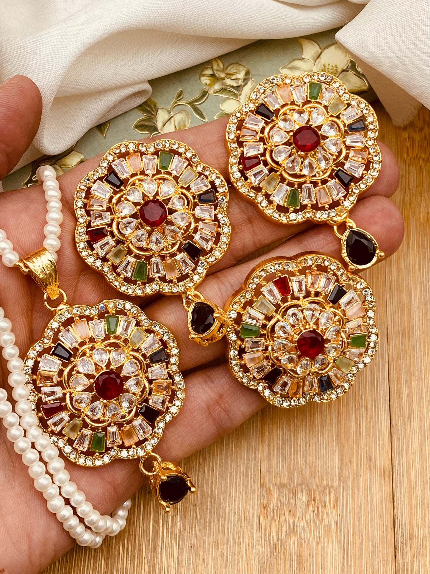 Traditional Noratan 6 pcs bangles set-2457 (Copy) Nayab Jewellery