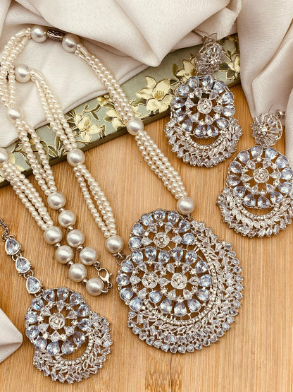 Bloom Zarcon Mala set-2485 Nayab Jewellery