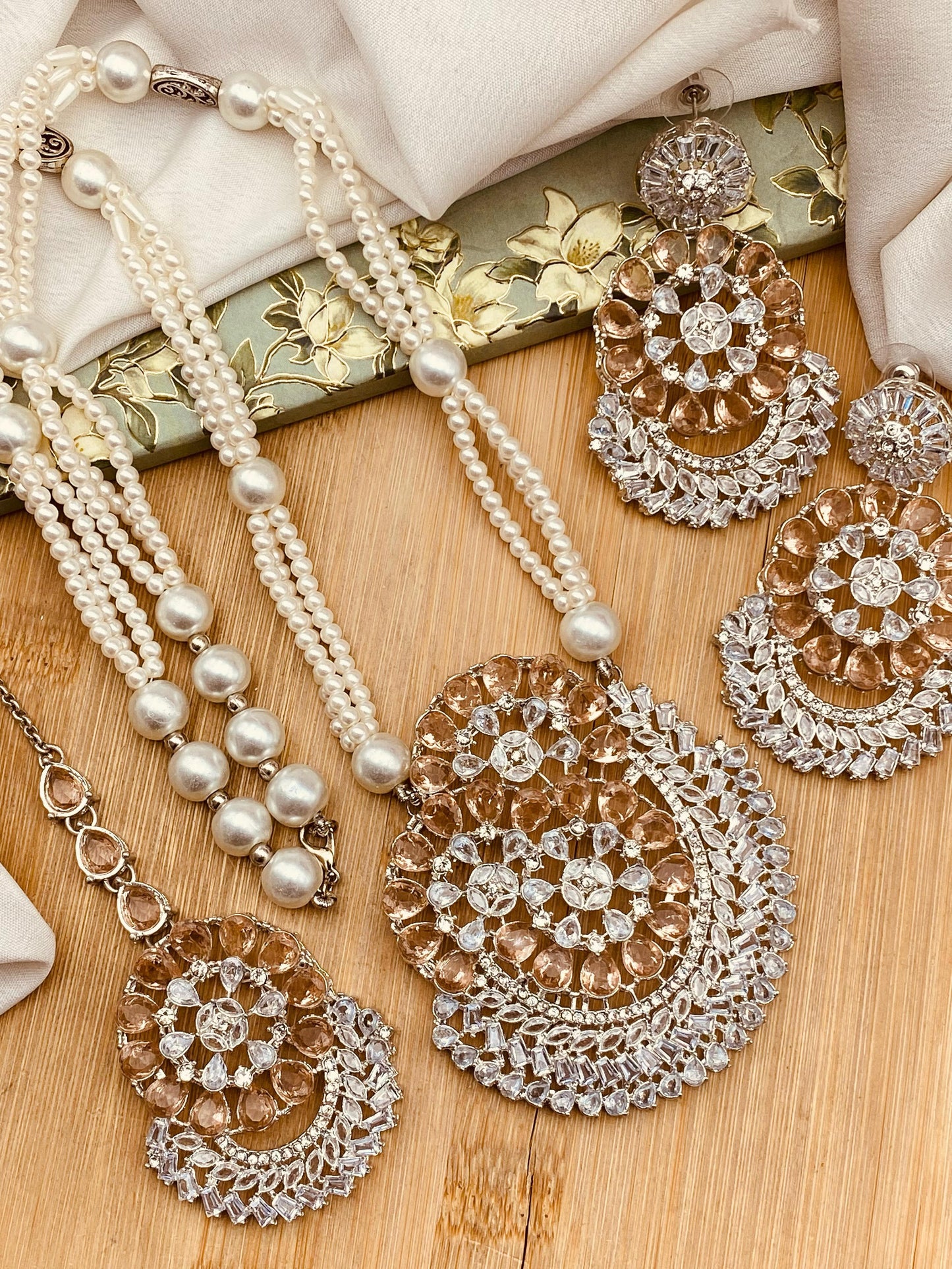 Bloom Zarcon Mala set-2485 Nayab Jewellery