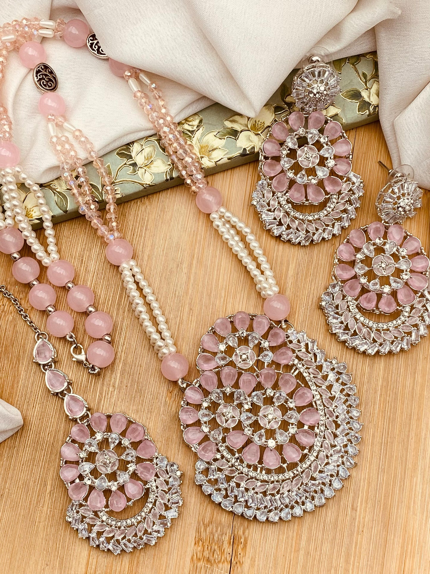 Bloom Zarcon Mala set-2485 Nayab Jewellery