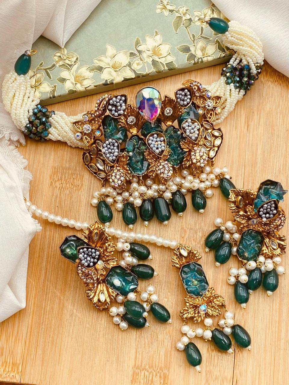 Turkish Crush Mercury Chokar set-2527 Nayab Jewellery