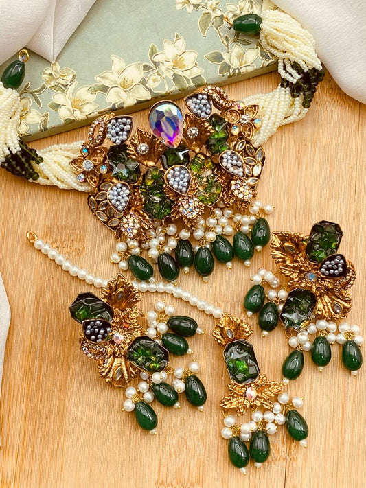 Turkish Crush Mercury Chokar set-2527 Nayab Jewellery