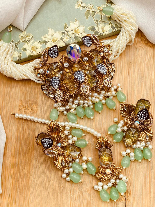 Turkish Crush Mercury Chokar set-2527 Nayab Jewellery