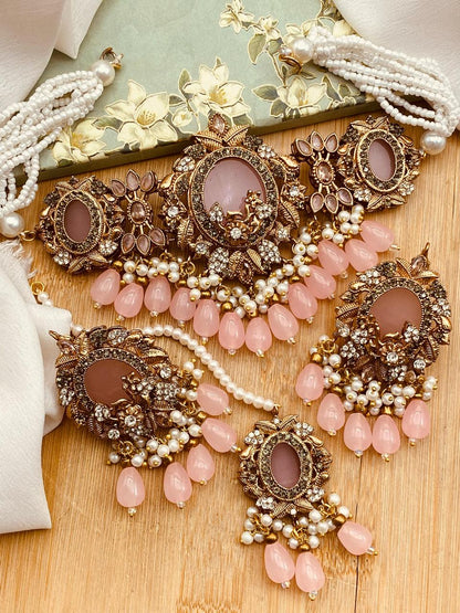 Turkish Izmir  Chokar Necklace set-2529 Nayab Jewellery