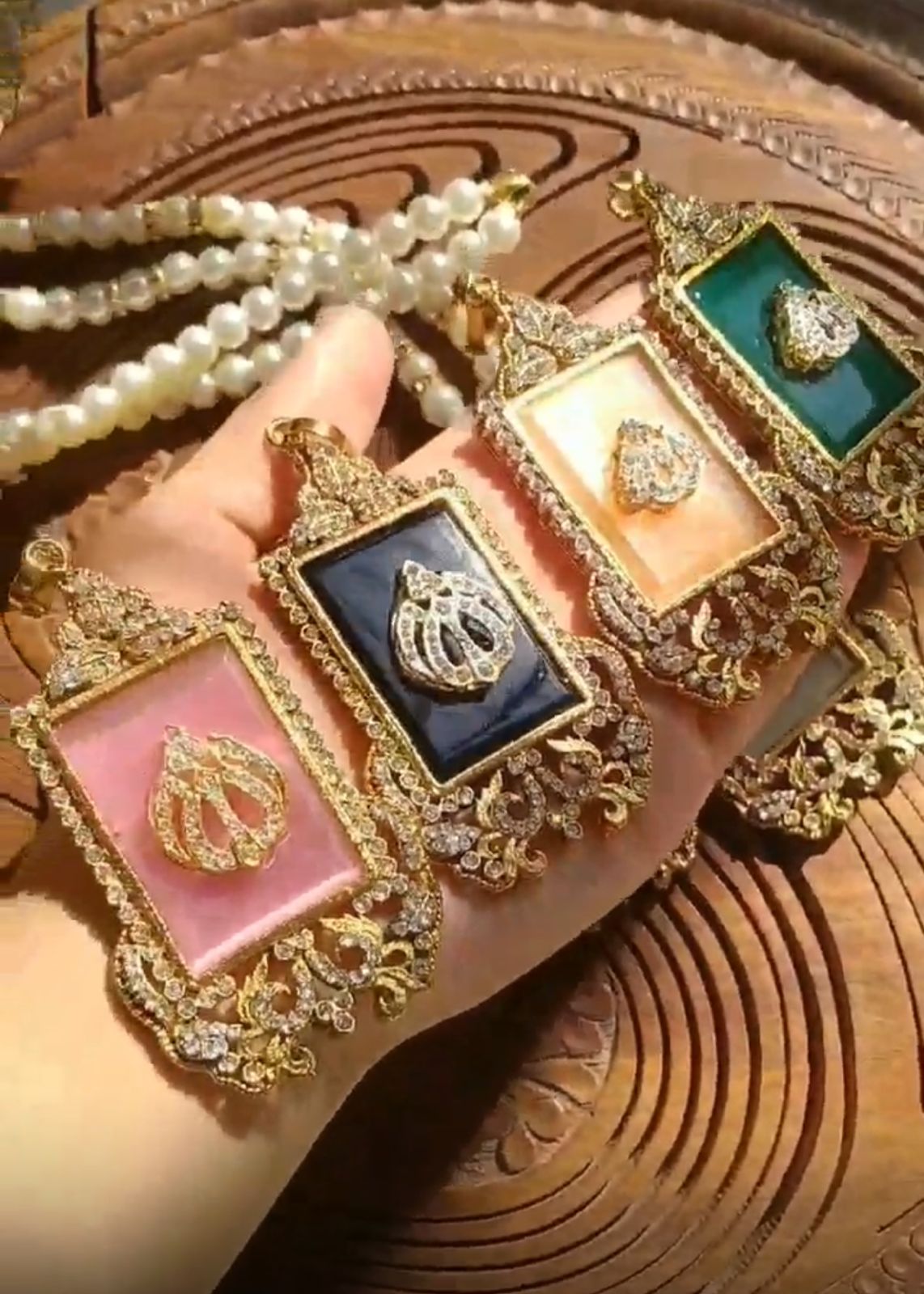 Egyptian Calligraphy Allah Pendant-2575 Nayab Jewellery