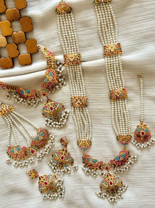 Hyedrabadi 6 pcs Bridal set-2576 Nayab Jewellery