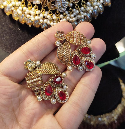 Leaf Studs-2599 Nayab Jewellery