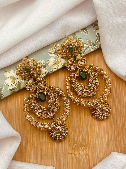 Zirconia 2 layers Bridal Mala with Baali Tika-2629-Silver (Copy) Nayab Jewellery