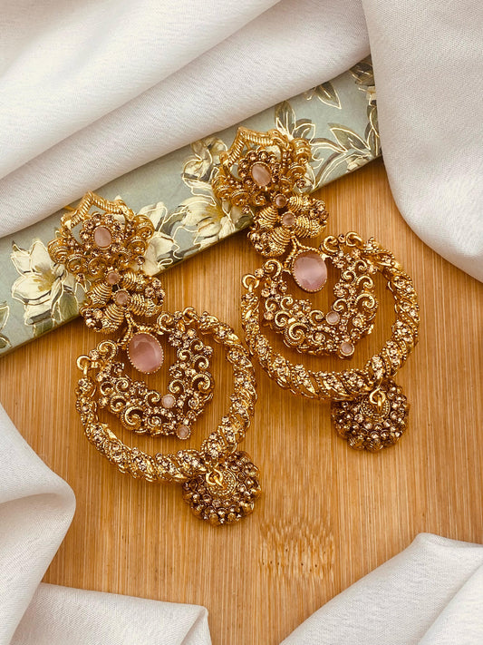 Zirconia 2 layers Bridal Mala with Baali Tika-2629-Silver (Copy) Nayab Jewellery