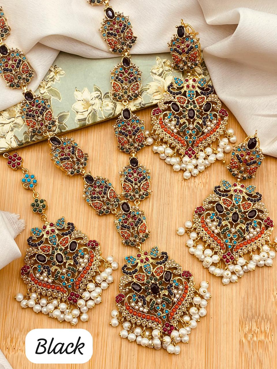 Urooj Traditional Noratan Mala set (original)-2642 Nayab Jewellery