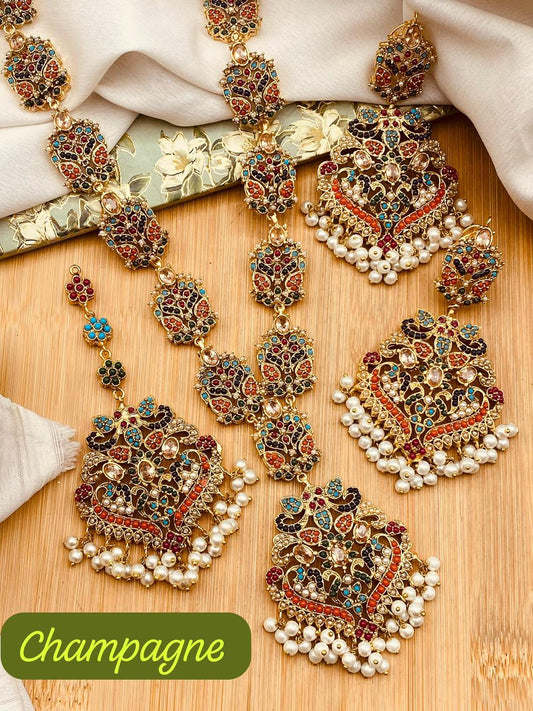 Urooj Traditional Noratan Mala set (original)-2642 Nayab Jewellery