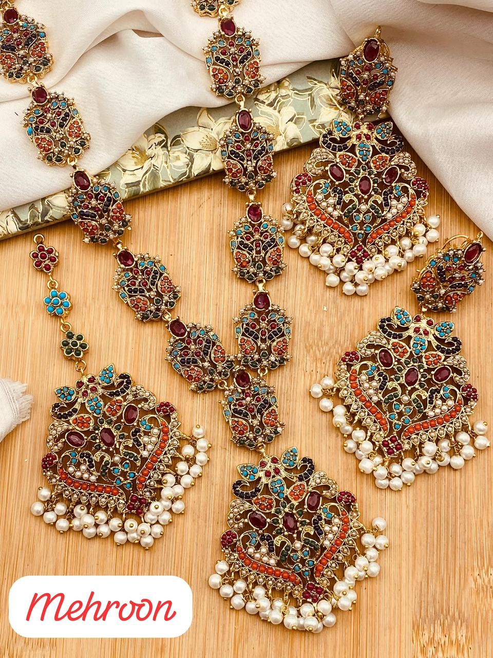 Urooj Traditional Noratan Mala set (original)-2642 Nayab Jewellery