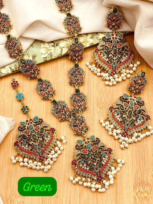 Urooj Traditional Noratan Mala set (original)-2642 Nayab Jewellery