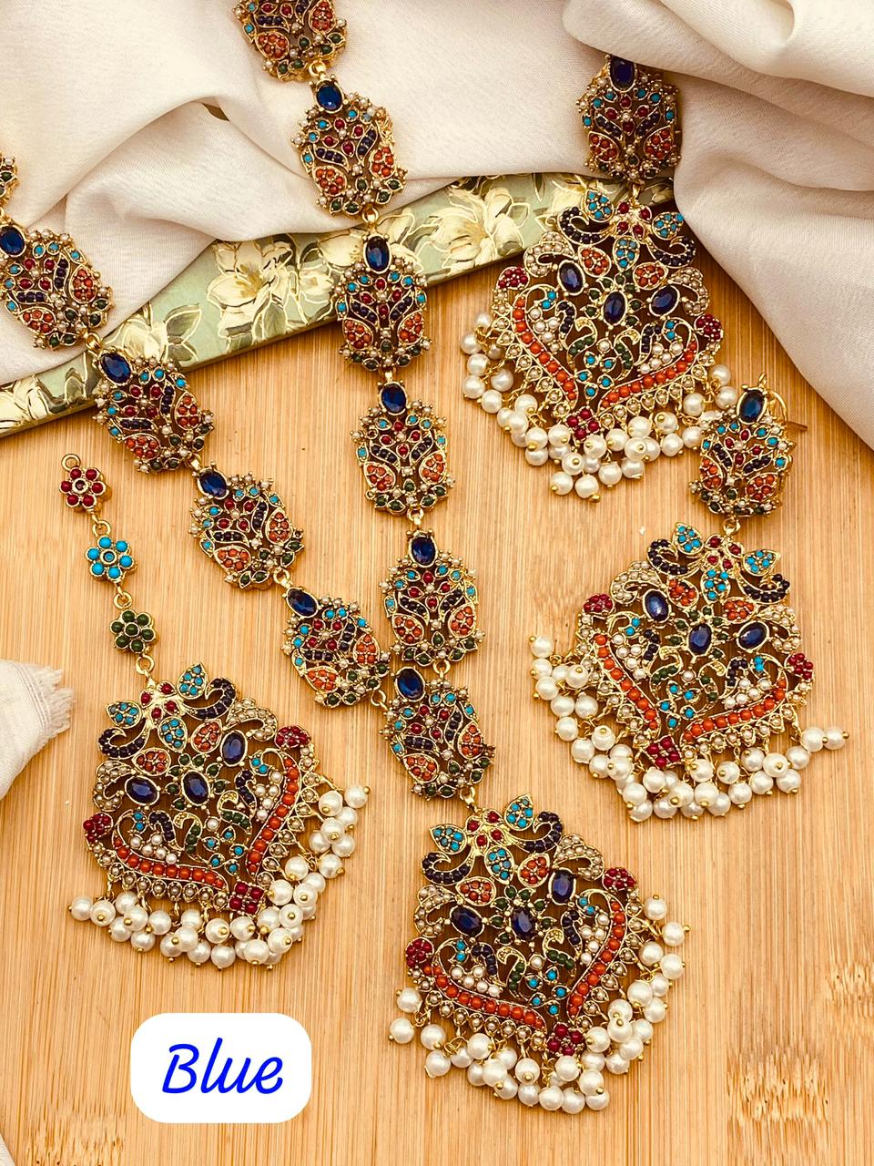 Urooj Traditional Noratan Mala set (original)-2642 Nayab Jewellery