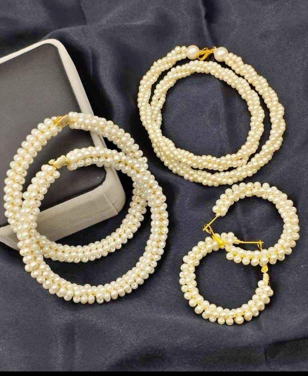 Pearl combo set-2691 Nayab Jewellery