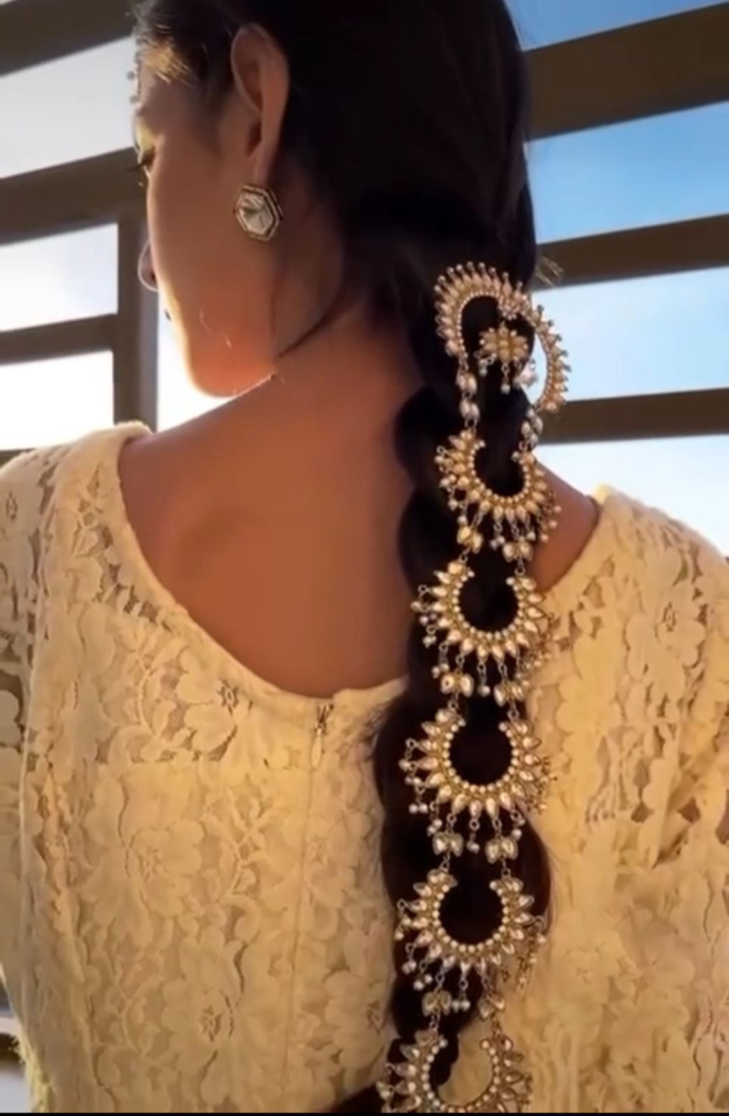 Kundan Long Paranda-2697 Nayab Jewellery