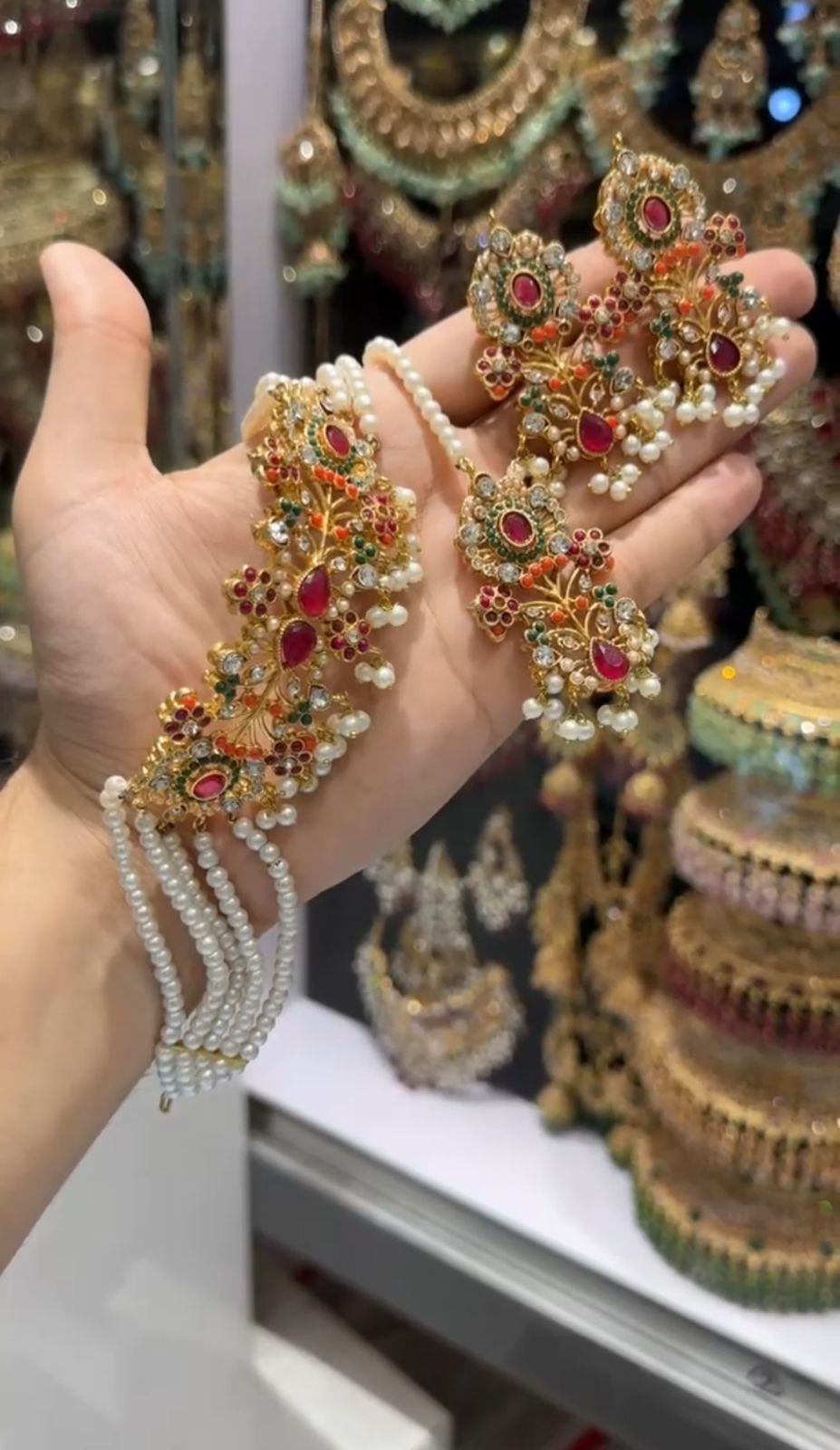 Noratan Chokar set with Tika-2711 Nayab Jewellery
