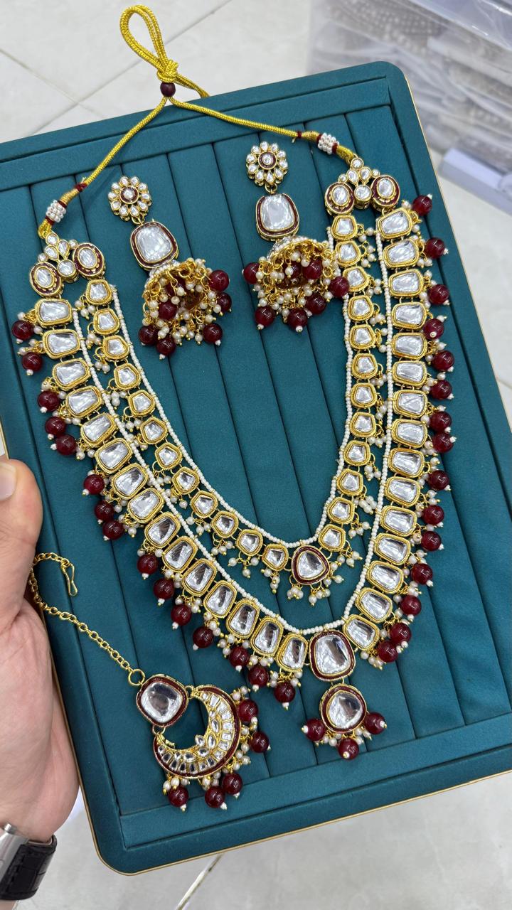Indian Uncut Kundan Mala set-2716 Nayab Jewellery